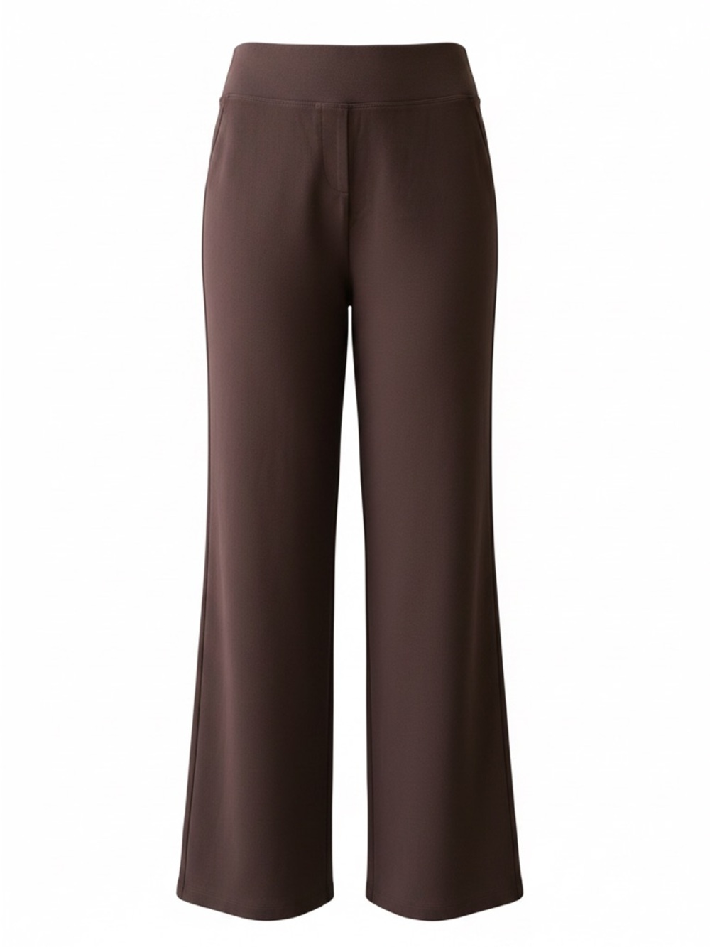 Women's Wide-Leg Pull-On Pants in Dark Brown